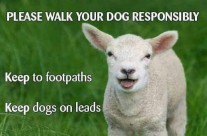 Lambing Season. Please walk your dog responsibly …