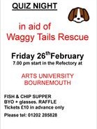 Dog Charity Waggy Tails Rescue Dorset is holding a Quiz Night! …