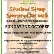 Something to do this weekend! Sunday 2nd October join the Studland Stomp Sponsored Dog Walk (Dorset)